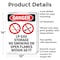 Signmission LP Gas Storage No Smoking Danger Sign, Aluminum, 10in W x 14in L, 2PK OS-2PACK-DS-A-1014-V-1444 - alternate 5